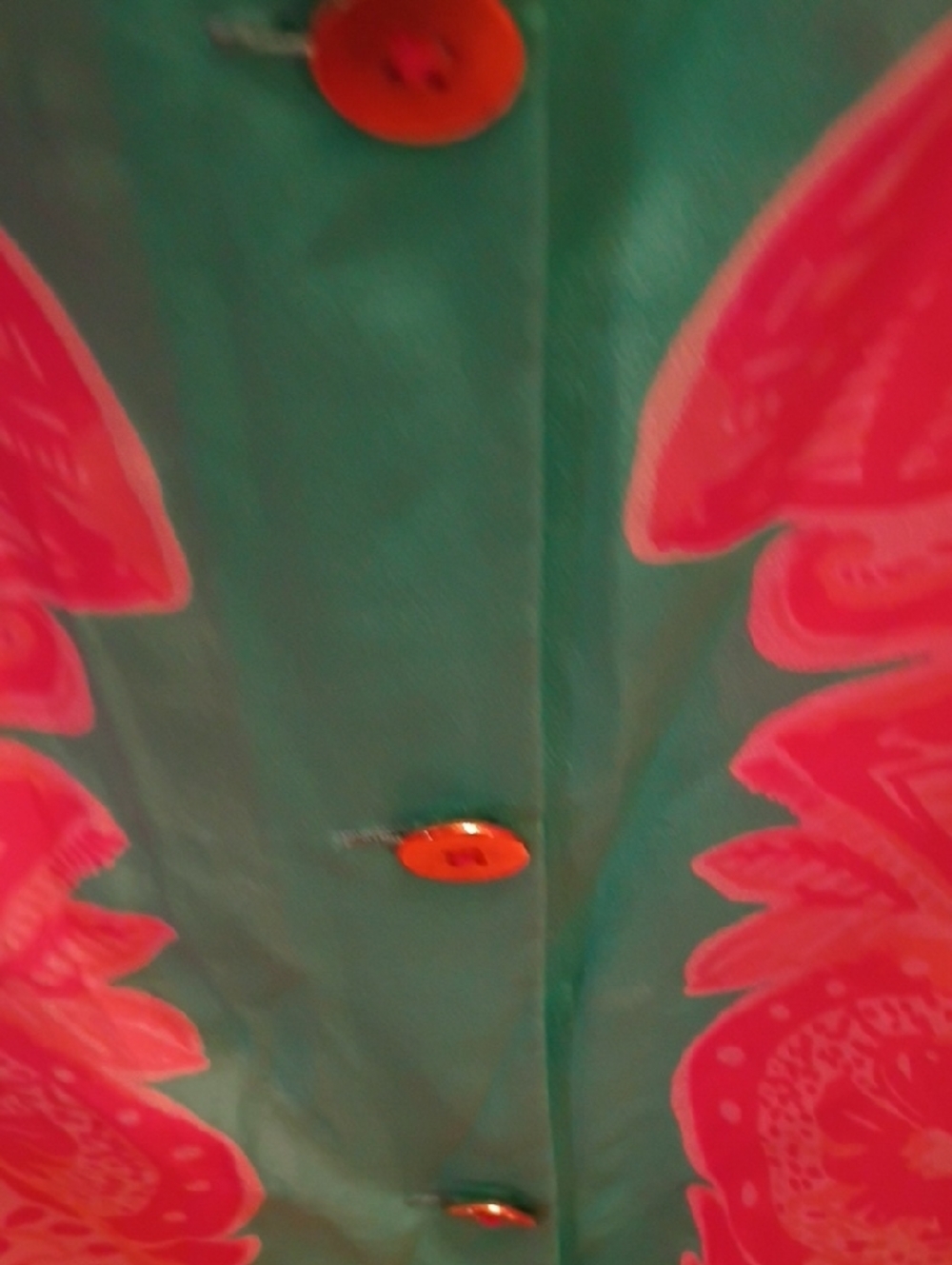 Lilly Pulitzer Pink Floral Tank with Teal Center - Picture 7 of 12